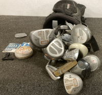 GOLF CLUBS WITH BAG AND MORE