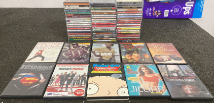 ASSORTED CD'S AND DVD'S