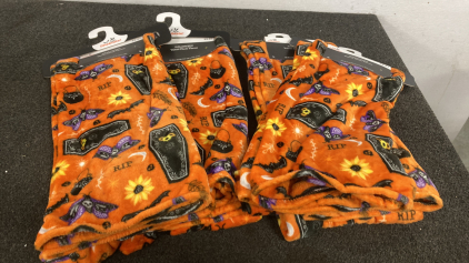 SET OF 4 HALLOWEEN THROW BLANKETS - 50”X60”