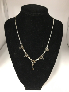 Silver Smokey Quartz Necklace