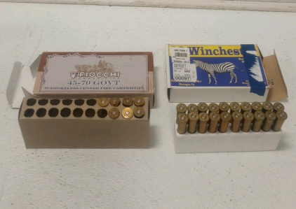 (27) Fiocchi and Winchester 45-70 Ammunition Cartridges