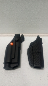 (1) Hard Glock SF X 200 Holster (1) Safariland Glock 17/22 Hard Holster