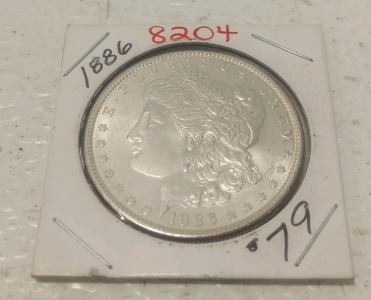 1886 Morgan Silver Dollar Coin