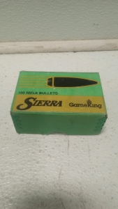 (1) Box Of (100) Sierra GameKing .30 .308 180gr Boattail Bullets