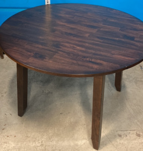 Dark Brown Tri-Fold Dining Table