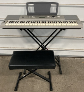 Yamaha Piano Keyboard w/ Stand and Bench Seat