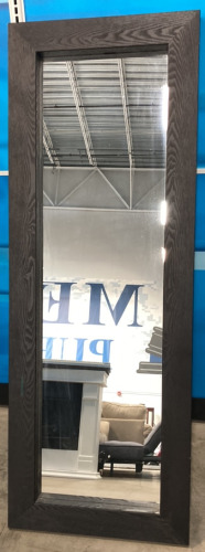 24” x 66” Dark Brown Framed Mirror