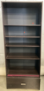 Dark Brown Bookcase w/ Drawer