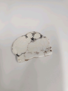 Whitw Buffalo Turquoise Freeform Slice Cabachon