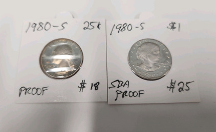 (2) 1980-S Quarters