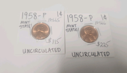 (2) 1958-P Pennies