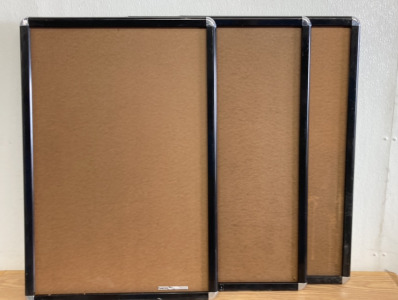 (3) Wall Mounted Poster Boards