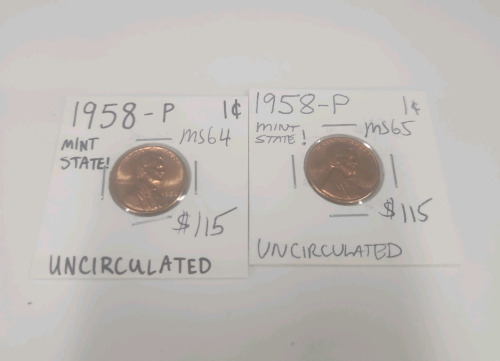 (2) 1958-P Pennies