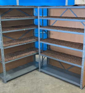(2) Metal Shop Shelves w/ Turf