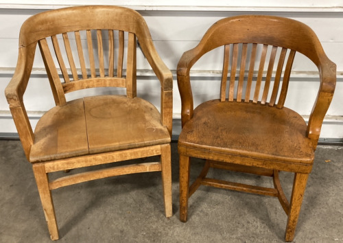 (2) Vintage Wood Chairs
