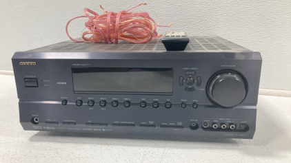 Onkyo Stereo Receiver with Remote and Speaker Wire