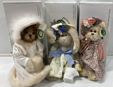 (3) Plush Collectibles from the Bearington Collection