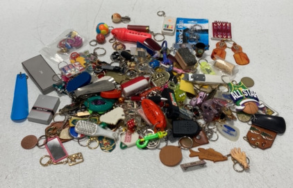 Large Lot Of Cool Small Keychains And Other Decorations