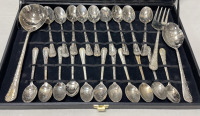(1) Set Silver Plated Flatware Set In Case - 3