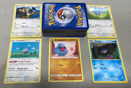 (100) Pokémon Generations 1-8 Collectible Cards