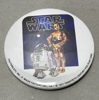 (2) Star Wars Pins Featuring R2D2 And C-3PO, (2) Star Trek Pins Featuring Captain Kirk And Spock - 2