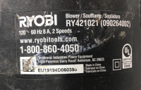 Ryobi 135 MPH 440 CFM 8 Amp Electric Jet Fan Blower - 3