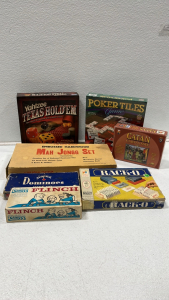 Vintage Games, Yahtzee, Poker Tiles, Rack-o And More