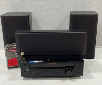 Sony Audio/ Video Control Center, (3) JBL Speakers And Anti- Static Kit