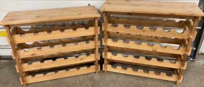 (2) Wood Wine Racks