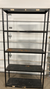 Black Metal Shop Shelf