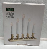 (3) Holiday Home 5 Light Candle Set, (1) Cat Christmas Ornament, Christmas Gnome Sets, (4) Red And (1) Green Christmas Colored Plates And More - 3