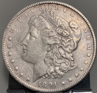 1891 MORGAN SILVER DOLLAR&mdash; VERIFIED AUTHENTIC