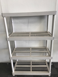 (4) Tier Plastic Shelf