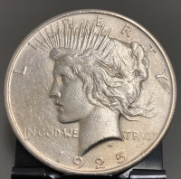 1925 SILVER PEACE DOLLAR&mdash; VERIFIED AUTHENTIC