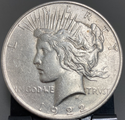 1922 SILVER PEACE DOLLAR— VERIFIED AUTHENTIC