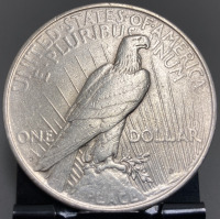 1922 SILVER PEACE DOLLAR— VERIFIED AUTHENTIC - 2