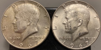 (2) 1967 90% SILVER KENNEDY HALF DOLLAR