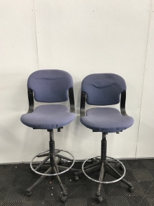 (2) Adjustable Height Chairs