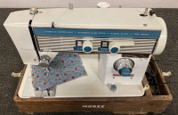 MORSE SEWING MACHINE WITH CASE- WORKS - 2