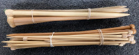 FLAT OF NEW BAMBOO KNITTING NEEDLES, CIRCULAR KNITTING NEEDLES, STEEL KNITTING NEEDLES AND CARRYING CASE - 4