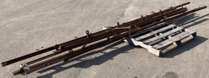 VINTAGE SUPPORT RAILS 8&rsquo;-14&rsquo; W/RAILS