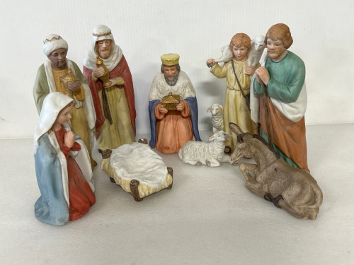 INCOMPLETE CERAMIC NATIVITY SET