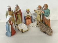 INCOMPLETE CERAMIC NATIVITY SET