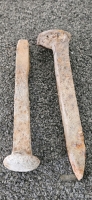 (+/-20) IRON RAILROAD SPIKES - 2