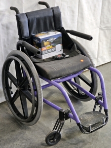 QUICKIE PERFORMANCE WHEEL CHAIR, NEW LED SOLAR LIGHT
