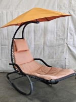 PATIO ROCKER LOUNGE W/ UMBRELLA