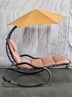 PATIO ROCKER LOUNGE W/ UMBRELLA - 2