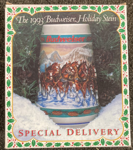 (1) SPECIAL DELIVERY 1993 BUDWEISER HOLIDAY STEIN