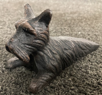 CAST IRON BOTTLE OPENER, SCOTTIE AND LABRADOR DOG DOOR STOPS - 3