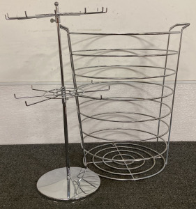 WIRE HAMPER AND SPINNING HANGER RACK